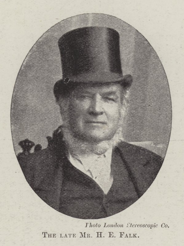 Afdøde hr. H E Falk af English Photographer