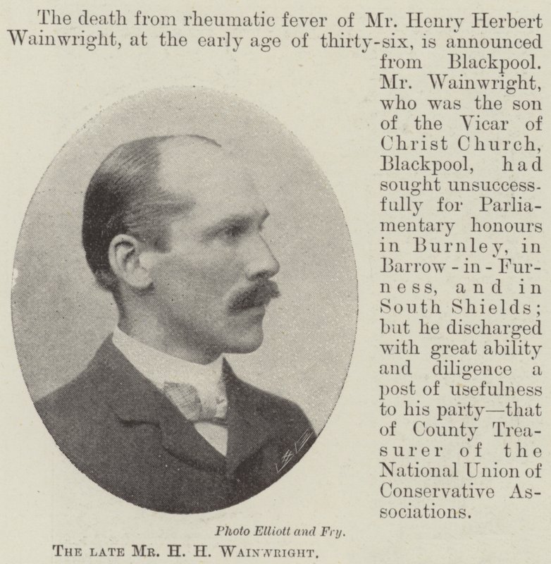 Afdøde hr. H. Wainwright af English Photographer