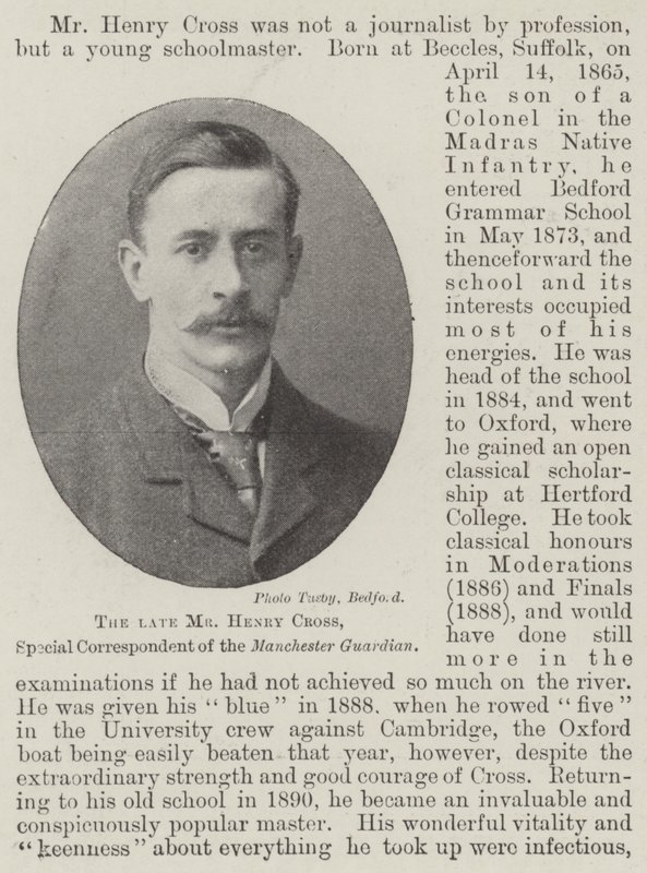 Afdøde hr. Henry Cross, specialkorrespondent for Manchester Guardian af English Photographer
