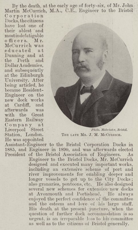 Den afdøde hr. J. M. McCurrich af English Photographer
