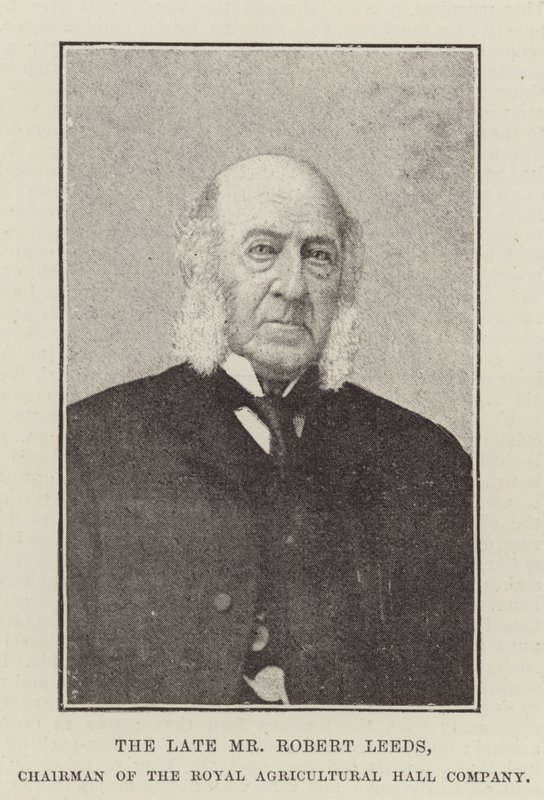 Den afdøde hr. Robert Leeds, formand for Royal Agricultural Hall Company af English Photographer
