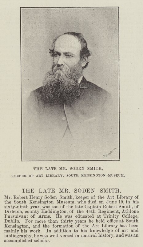 Soden Smith, Keeper of Art Library, South Kensington Museum af English Photographer