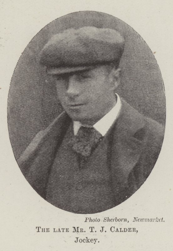 Den afdøde hr. T. J. Calder, jockey af English Photographer