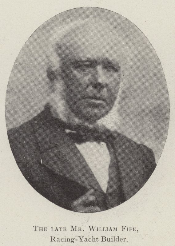 Den afdøde Mr. William Fife, Racing-Yacht Builder af English Photographer