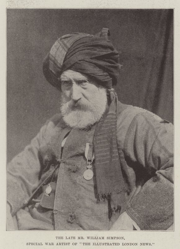 Den afdøde Mr William Simpson, Special War Artist of The Illustrated London News af English Photographer