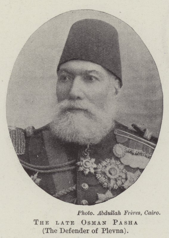 Den afdøde Osman Pasha, Plevnas forsvarer af English Photographer