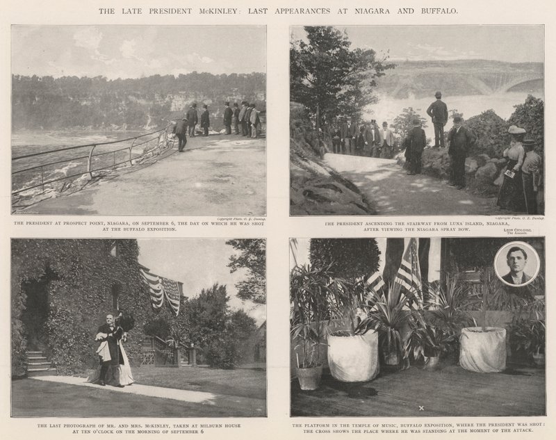 Afdøde præsident McKinley, sidste optræden i Niagara og Buffalo af English Photographer