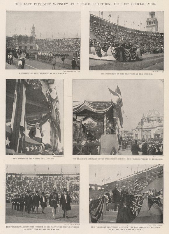 Den afdøde præsident McKinley ved Buffalo Exposition, hans sidste officielle handlinger af English Photographer