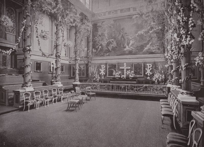 Det afdøde dronning Victorias private kapel, Buckingham Palace af English Photographer