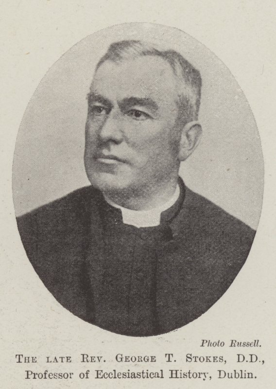 Den afdøde pastor George T Stokes, DD, professor i kirkehistorie, Dublin af English Photographer