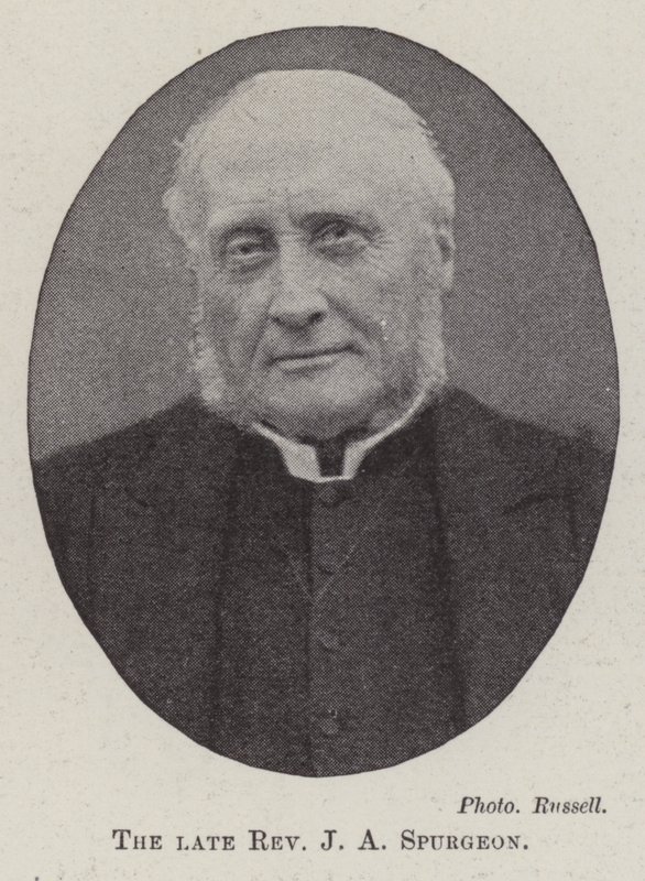 Den afdøde pastor J A Spurgeon af English Photographer