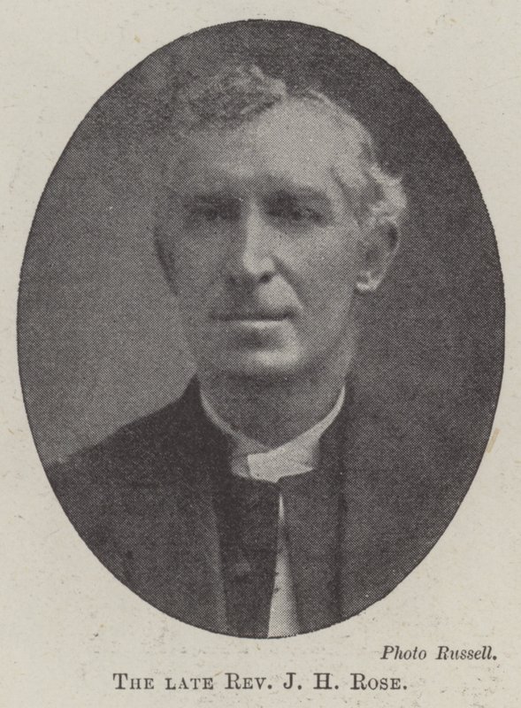 Afdøde pastor J H Rose af English Photographer