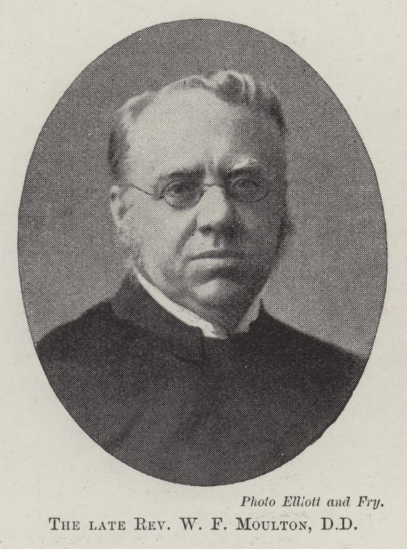 Den afdøde pastor W F Moulton, DD af English Photographer