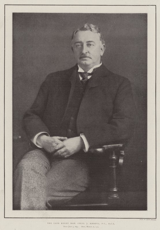 Den afdøde højre ærede Cecil J Rhodes, PC, DCL af English Photographer