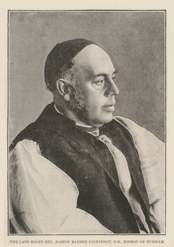 Den afdøde højre pastor Joseph Barber Lightfoot, DD, biskop af Durham af English Photographer
