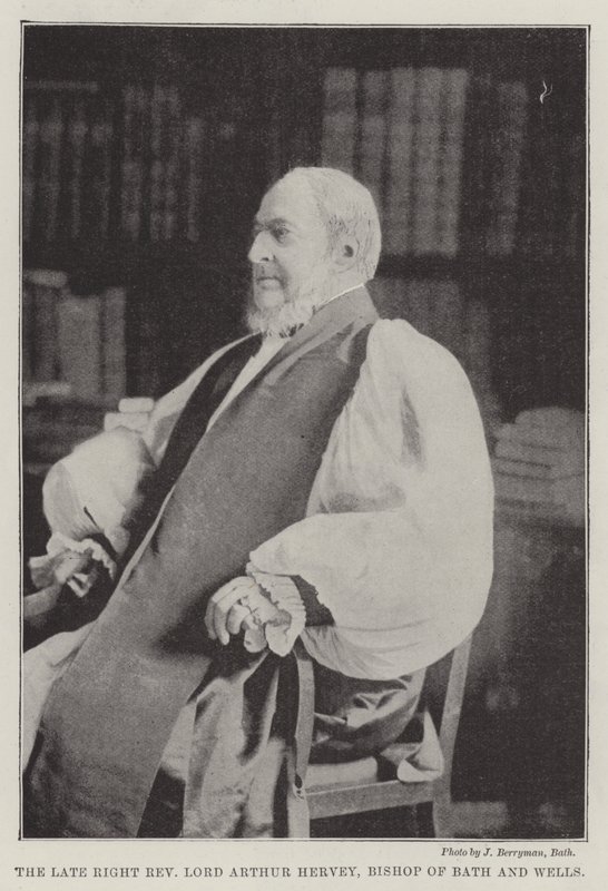 Den afdøde højre pastor Lord Arthur Hervey, biskop af Bath and Wells af English Photographer