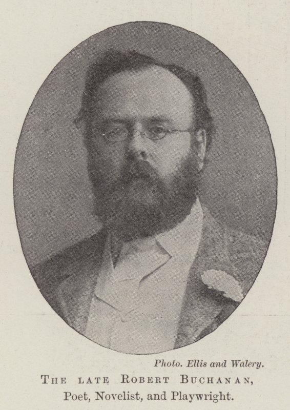 Den afdøde Robert Buchanan, digter, romanforfatter og dramatiker af English Photographer
