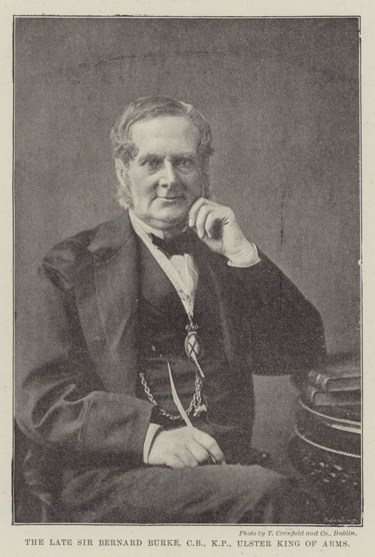 Den afdøde Sir Bernard Burke, CB, KP, Ulster King of Arms af English Photographer