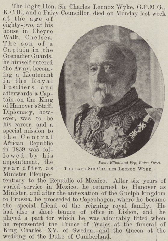 Den afdøde Sir Charles Lennox Wyke af English Photographer