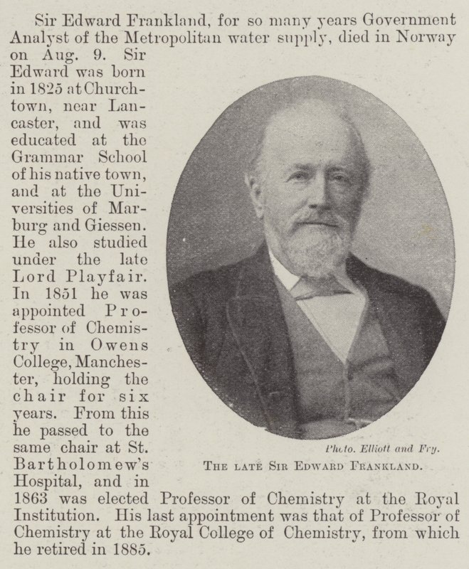 Den afdøde Sir Edward Frankland af English Photographer