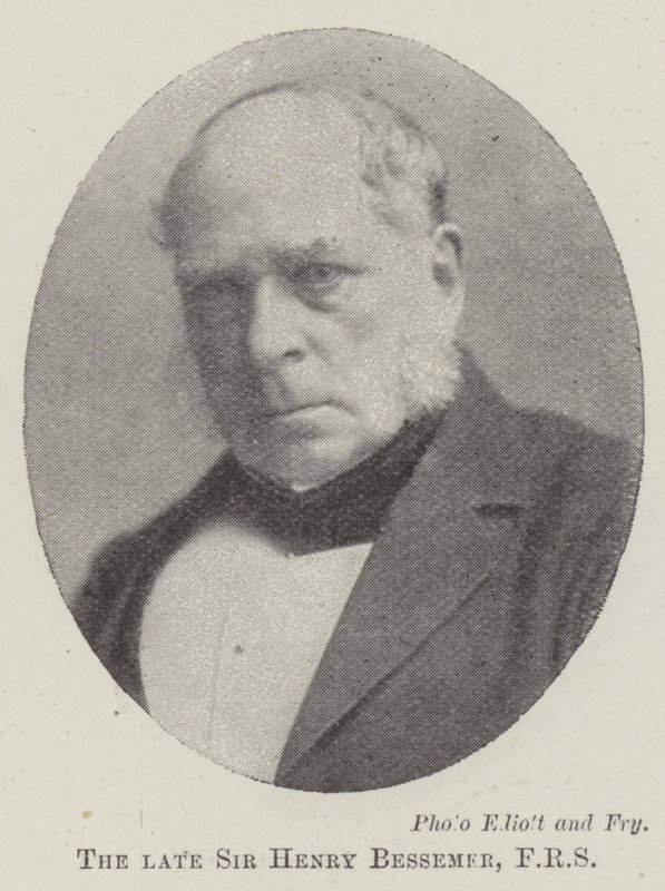 Den afdøde Sir Henry Bessemer, FRS af English Photographer