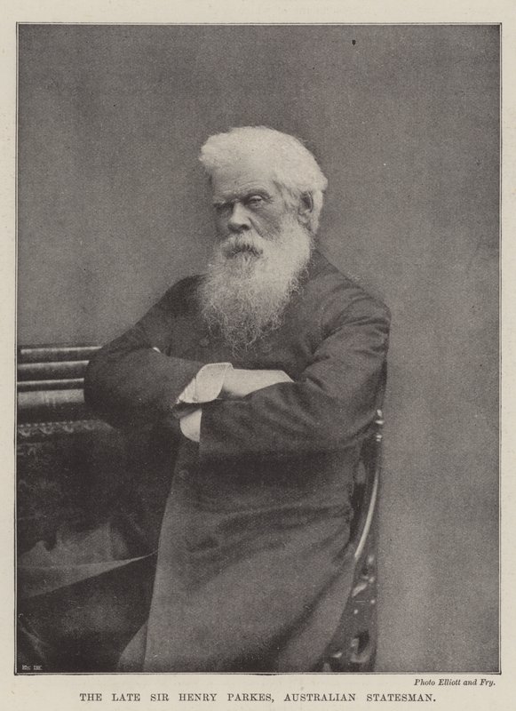 Den afdøde Sir Henry Parkes, australsk statsmand af English Photographer