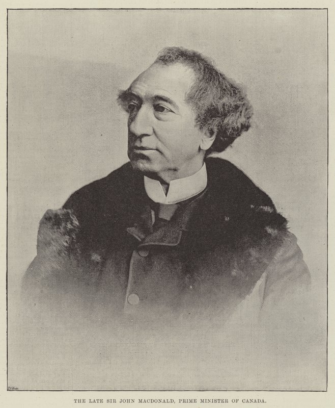 Afdøde Sir John Macdonald, Canadas premierminister af English Photographer