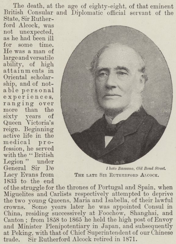 Den afdøde Sir Rutherford Alcock af English Photographer