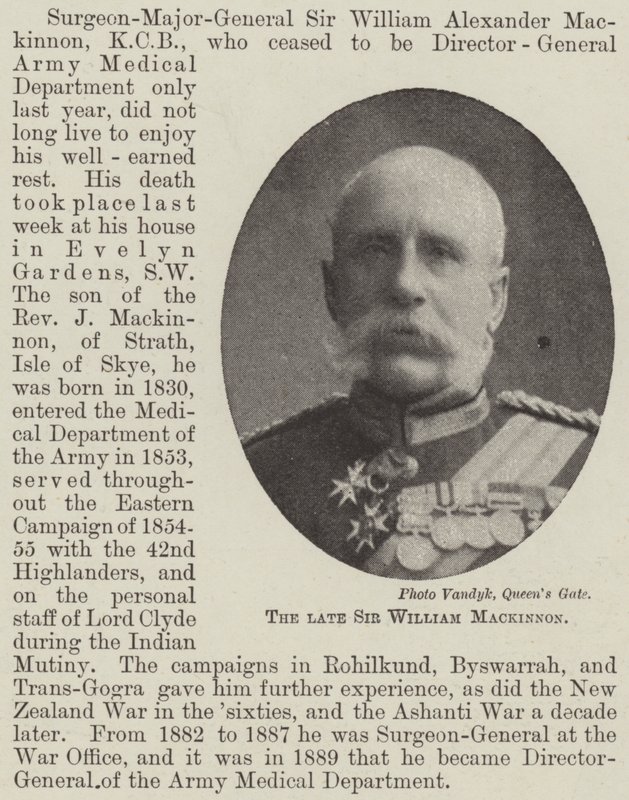 Den afdøde Sir William Mackinnon af English Photographer