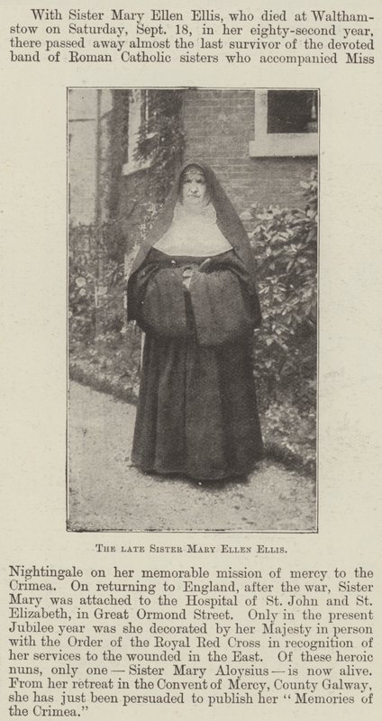 Den afdøde søster Mary Ellen Ellis af English Photographer