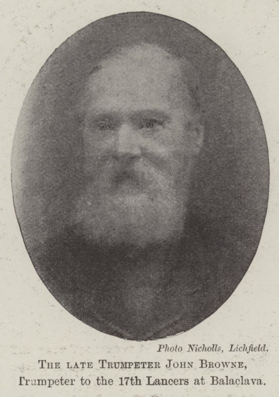 Den afdøde trompetist John Browne, trompetist til 17. Lancer ved Balaclava af English Photographer