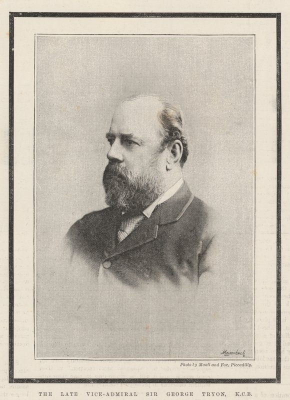 Den afdøde viceadmiral Sir George Tryon, KCB af English Photographer