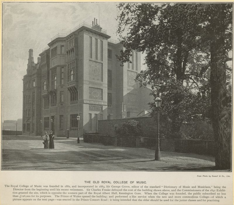 Den gamle Royal College of Music af English Photographer