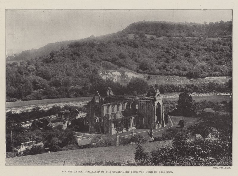 Tintern Abbey, købt af regeringen af hertugen af Beaufort af English Photographer