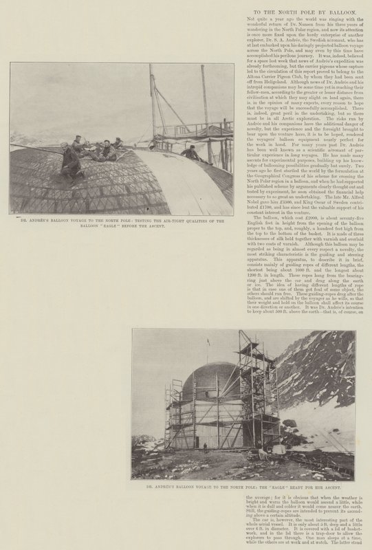Til Nordpolen med ballon af English Photographer