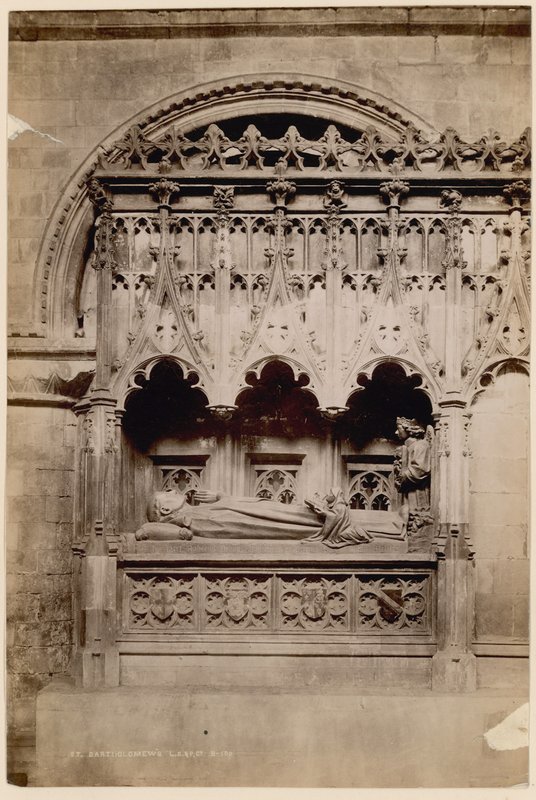 Graven af Prior Rayhere, Church of St Bartholomew the Great, Smithfield af English Photographer