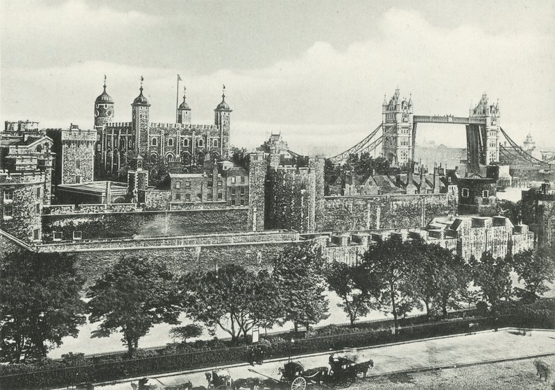 Tower of London og Tower Bridge af English Photographer