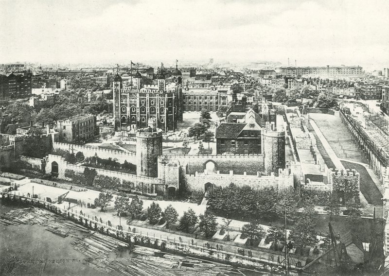 Tower of London fra Tower Bridge af English Photographer
