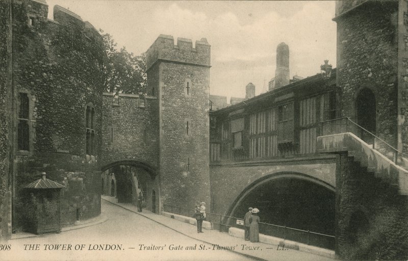 Traitors Gate og St Thomas Tower, The Tower of London af English Photographer