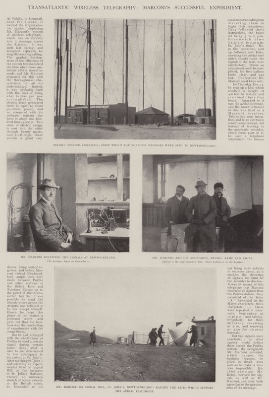 Transatlantisk trådløs telegrafi, Marconis succesfuldt eksperiment af English Photographer