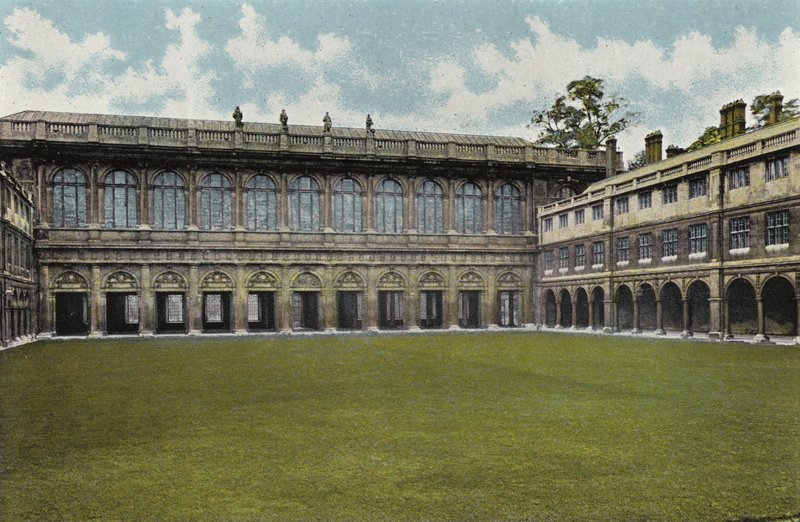Trinity College Cloisters eller Nevilles Court af English Photographer