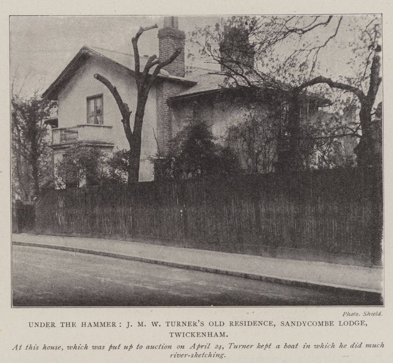 Under the Hammer, J M W Turners Old Residence, Sandycombe Lodge, Twickenham af English Photographer
