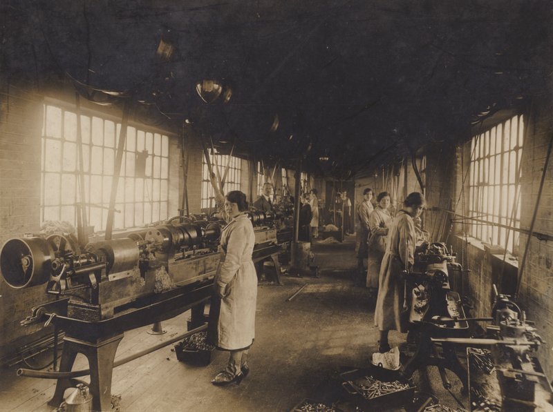 Uidentificeret engelsk ingeniørarbejde, begyndelsen af det 20. århundrede (s/h foto) af English Photographer