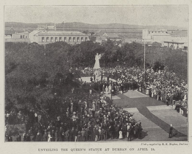 Afsløring af Queens Statue i Durban den 19. april af English Photographer