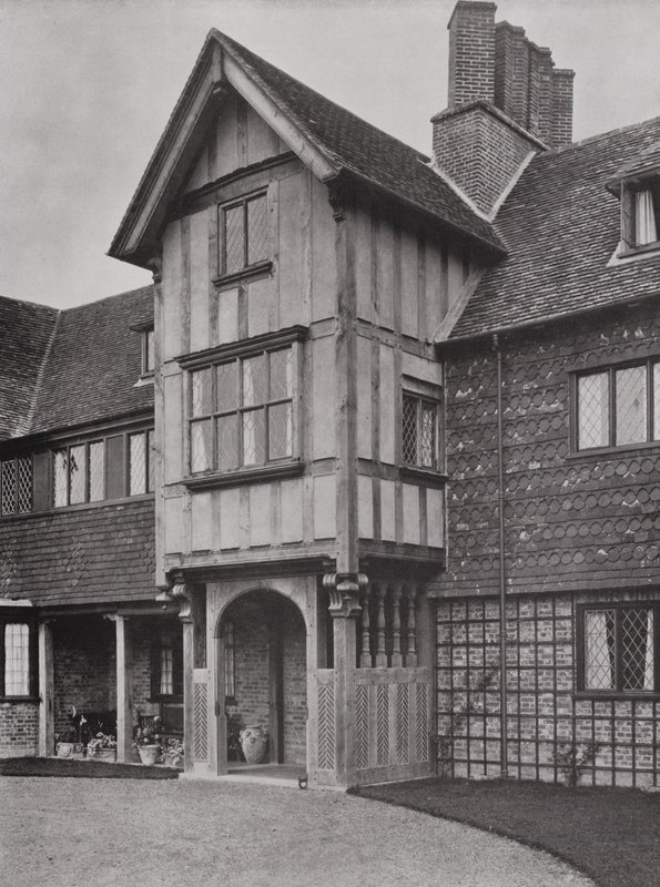 Upton Grey House, Winchfield, Hants, England (s/h-billede) af English Photographer