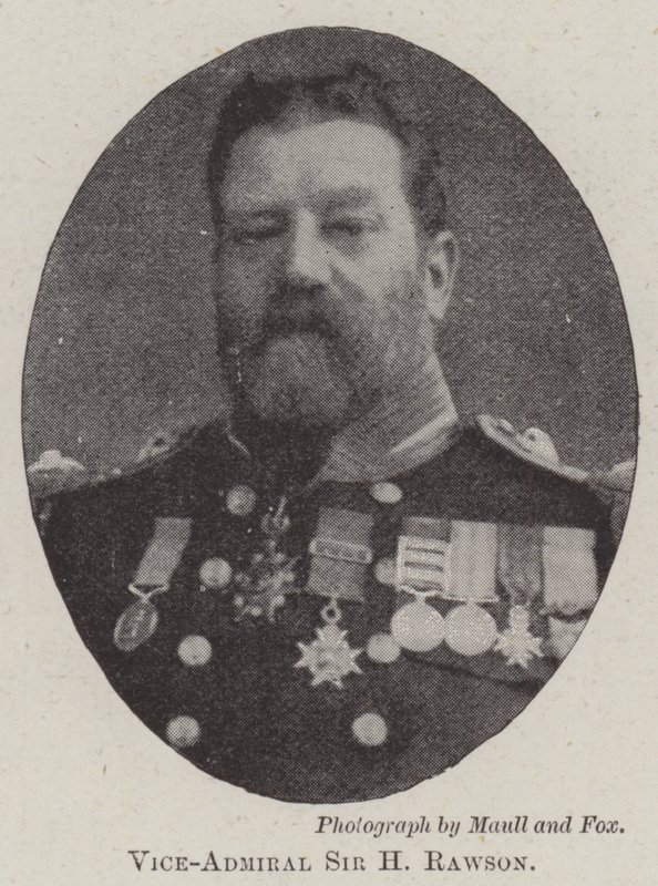 Viceadmiral Sir H Rawson af English Photographer