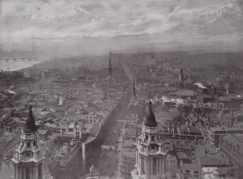 Udsigt fra St. Pauls, mod vest af English Photographer