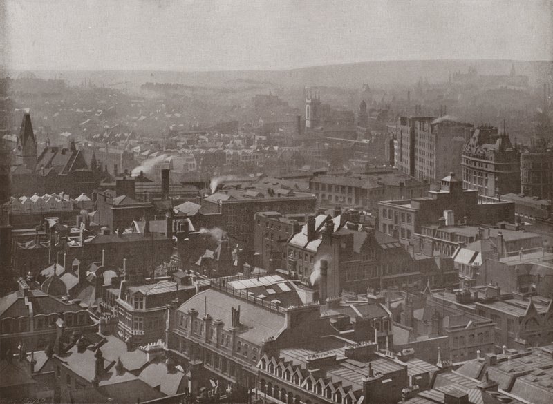 Udsigt fra Golden Gallery, St. Pauls, med udsigt til nordvest af English Photographer