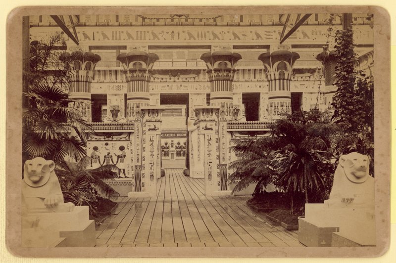 Udsigt mod den egyptiske domstol, Crystal Palace af English Photographer