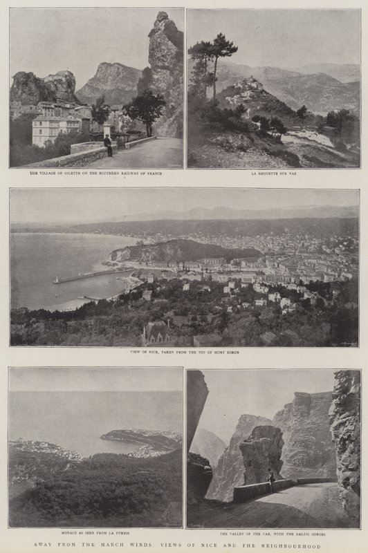Udsigt over Nice og kvarteret af English Photographer